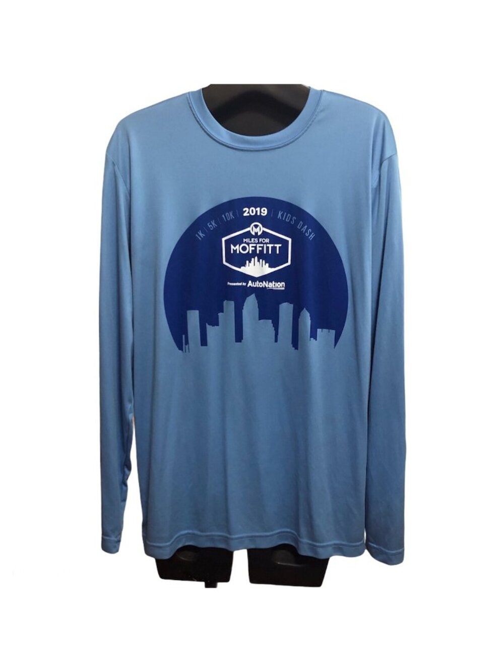 Sport-Tek Moffitt 2019 Men's M Blue Long Sleeve Moisture Wicking Shirt